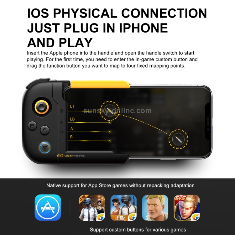FLYDIGI Wasp X Version Rocker Button Shooting Physical Connection One-hand Gamepad for iPhone X & XS / XS Max FLYDIGI Wasp X Version Rocker Button Shooting Physical Connection One-hand Gamepad for iPhone X & XS / XS Max