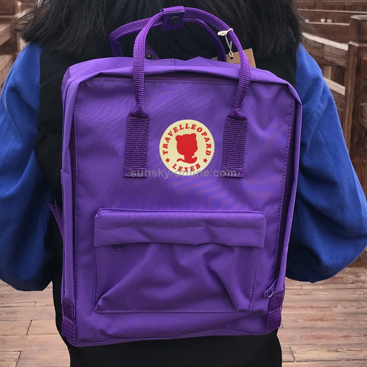 Purple hot sale canvas backpack