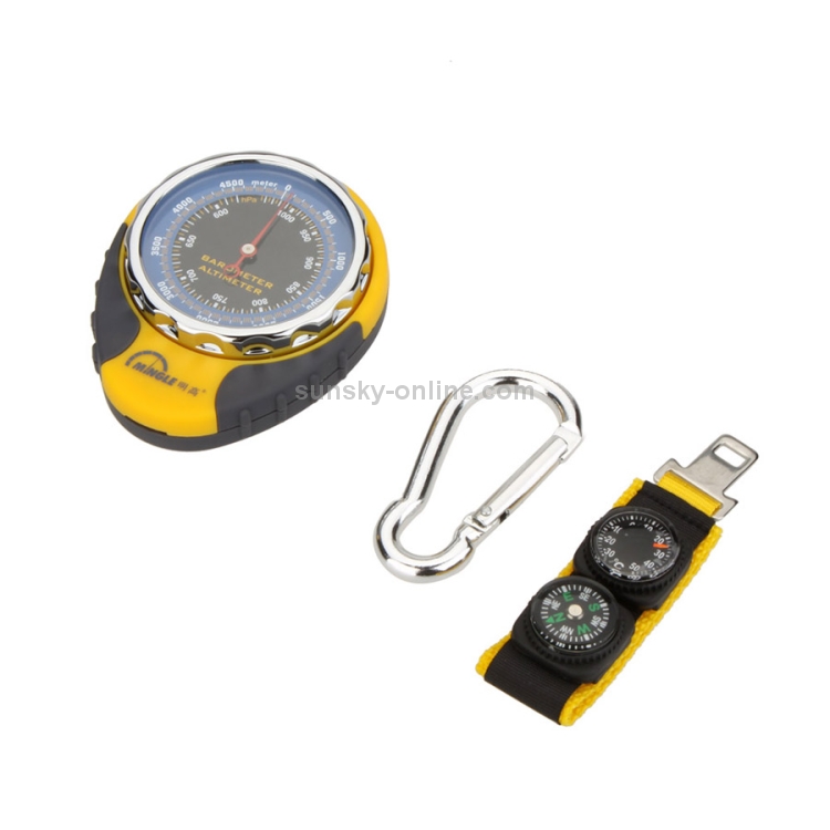 Bussola digitale, 8 in 1 multifunzione Led Outdoor Compass Altimetro  Barometro Termometro Previsioni del tempo Orologio per arrampicata su  roccia Escursionismo Campeggio