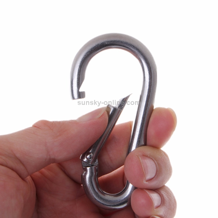 2pcs Ochoos m11 Hooks 304 Stainless Steel Carabiner m11120 Mountaineering Buckle with Ring 