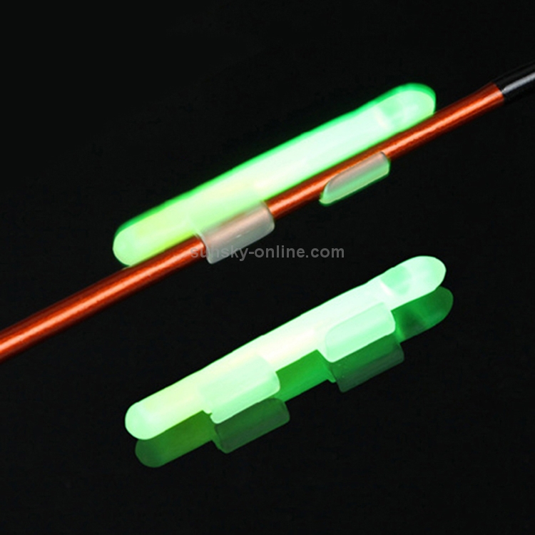 5 Packs OCEAN SUN Clip-On Luminous Float Night Fishing Light Stick, L, Fits Rod  Tip 2.7-3.2mm