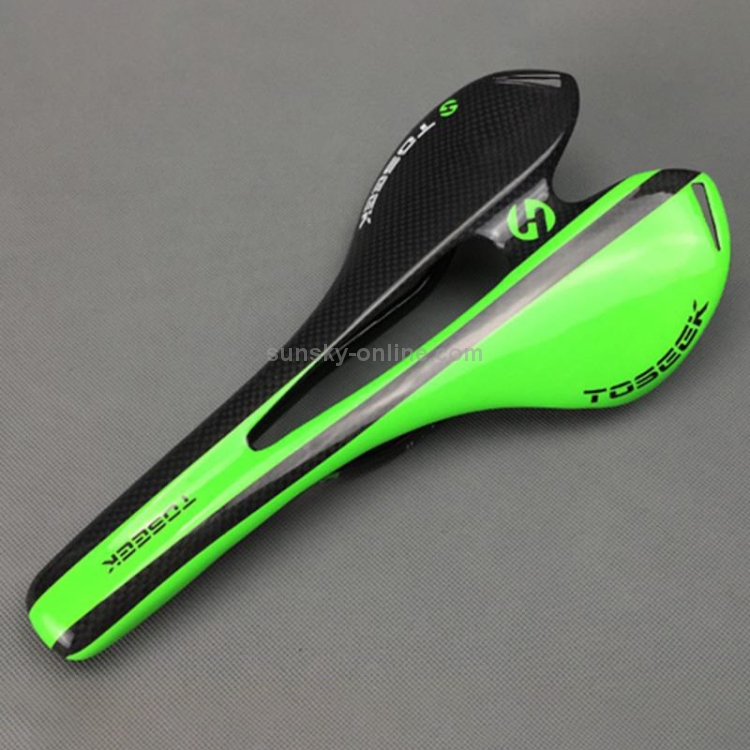 Toseek Carbon Fiber Bicycle Saddle For Men - 265*143mm, Ventilated Design