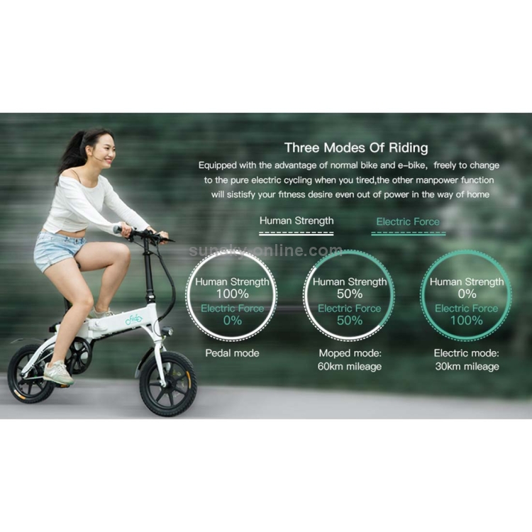 EU Warehouse FIIDO D1 250W 14 inch Foldable Smart Scooter with