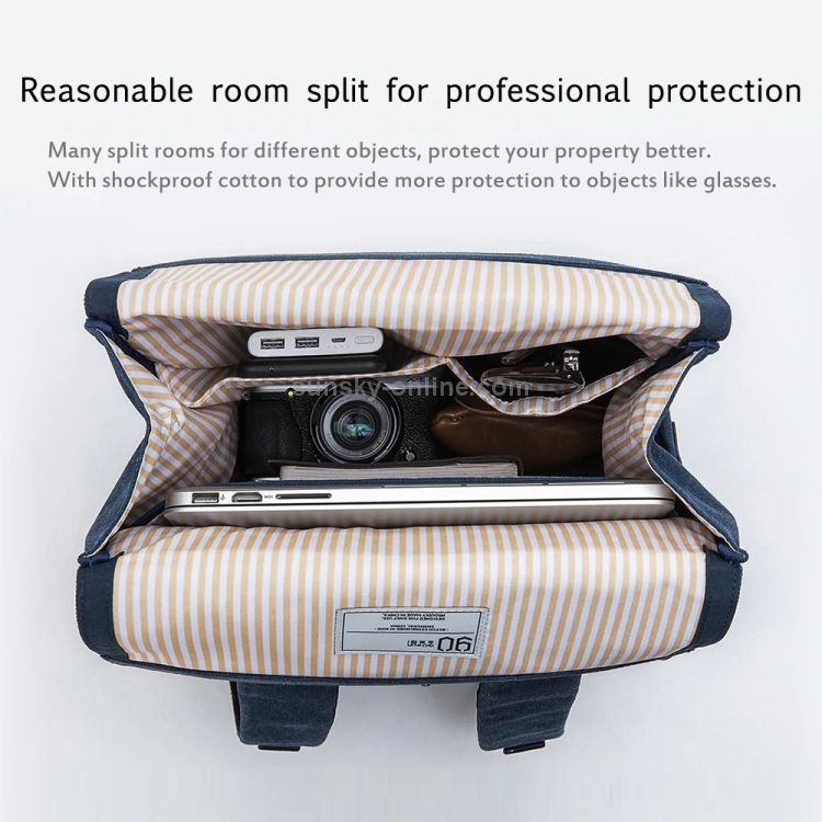 Original Xiaomi Youpin 90 Points GRINDER Oxford Casual Backpack Size 40 x 32 x 15cm Black