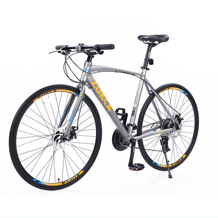 [US Warehouse] ZUKKA 700C Wheels 27 Speed Disc Brake Road Bike for Adults(Silver) - 2