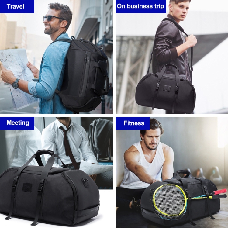 Bange BG-7088 Men Oxford Cloth Waterproof Multifunctional Travel Bag, Size: 54 x 28 x 24cm(Black) - 6
