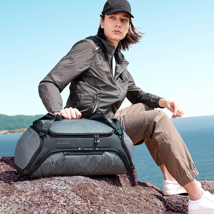 Bange BG-7561 Wet and Dry Separation Fitness Travel Bag for Men / Women, Size: 52 x 24 x 22cm(Grey) - B5
