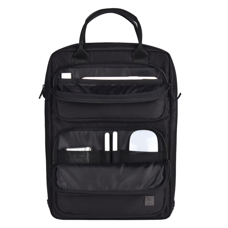 WIWU Alpha Vertical Layer Handheld Bag for 14.2 inch Laptop (Black) - B1