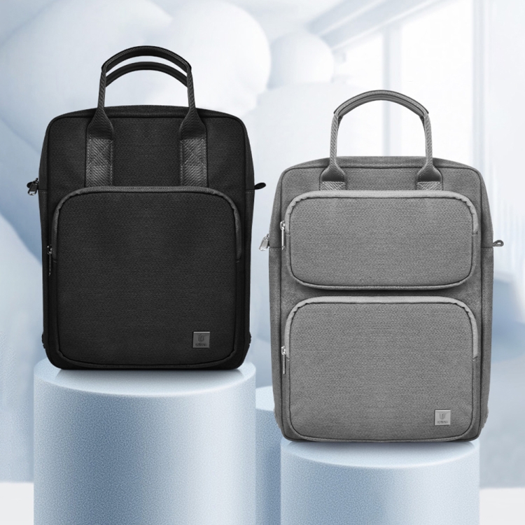 WIWU Alpha Vertical Layer Handheld Bag for 14.2 inch Laptop (Black) - B6