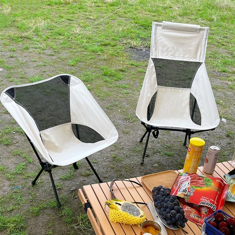 Large Outdoor Camping Leisure Beach Portable Folding Chair (White)