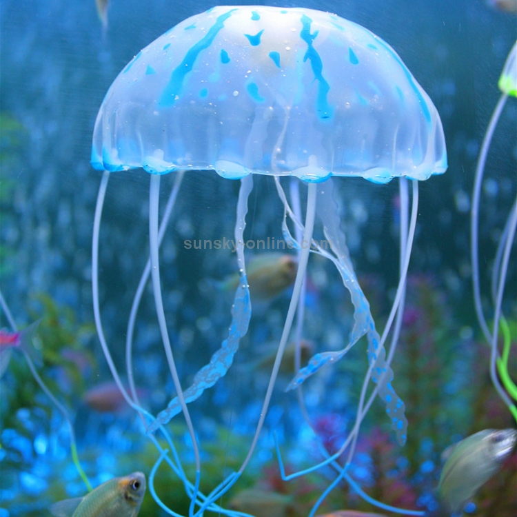 1pc Silicone Artificiale Pesce Luminoso Acquario Decorazione Pesce