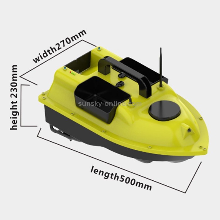 D18B GPS Outdoor Double Motors Fishing Bait Boat with 3 Bait Containers ,  US Plug