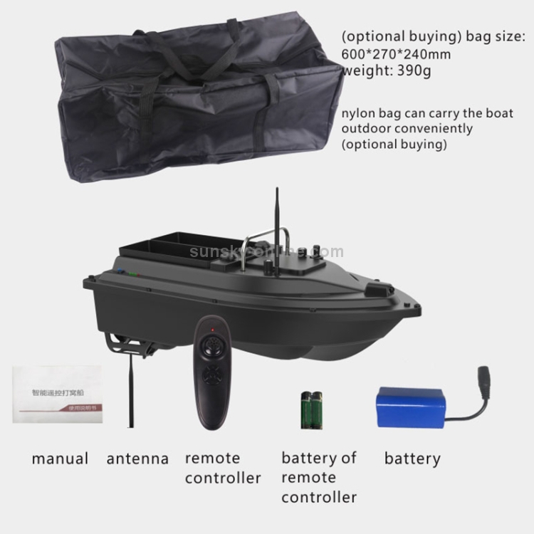 EVTSCAN RC D16C Remote Control Fishing Bait Boat Bait Dual Motor RC Smart  Fish Finder 100-240V (EU Plug) : : Toys