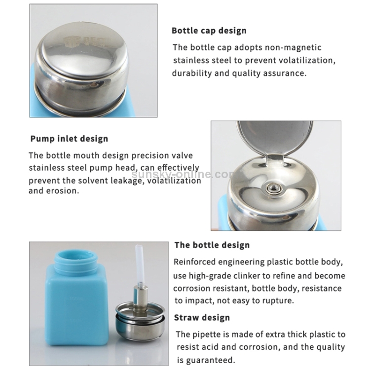 BEST-40 100ML Alcohol Bottle, Random Color Delivery - 4