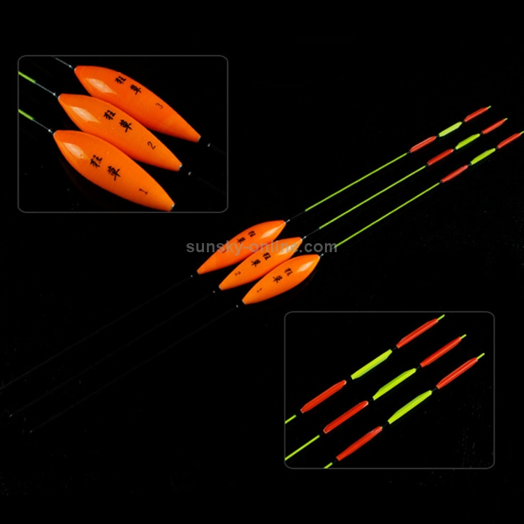 5 Packs OCEAN SUN Clip-On Luminous Float Night Fishing Light Stick