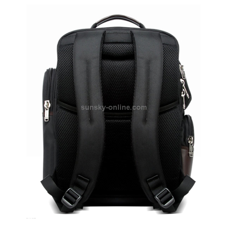 Bopai 11-85301 Mochila para portátil transpirable con diseño de bolsa con cremallera multicapa de gran capacidad de 15,6 pulgadas, tamaño: 35 x 20 x 43 cm (negro) - 3