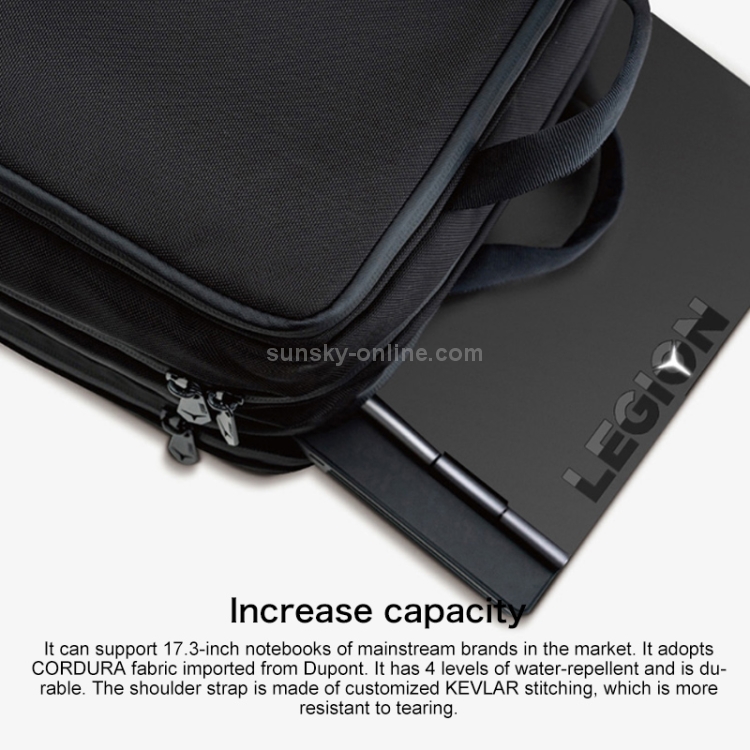 Lenovo LEGION P1 Mochila multifunción Bolsa de hombro para computadora portátil de 17.3 pulgadas / Y7000 / Y7000P / Y9000K (Negro) - 5