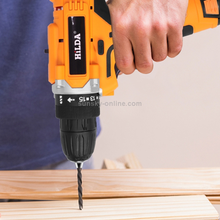 HILDA Electric Drill Cordless Screwdriver Lithium Battery Mini