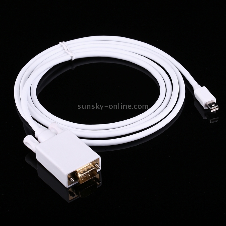 1.8m Mini DisplayPort Male to VGA Male Adapter Cable