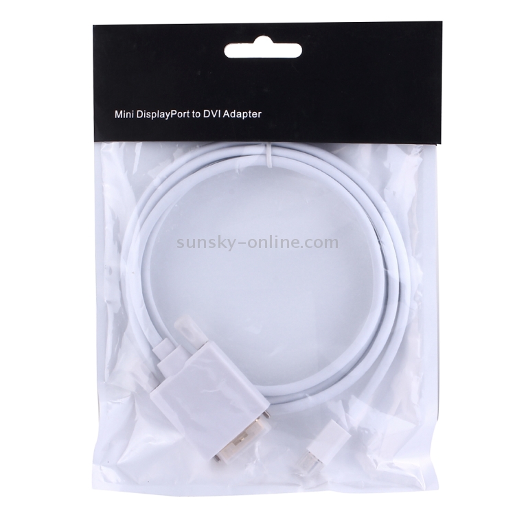 1.8m Mini DisplayPort Male to DVI Male Adapter Cable 1.8m Mini DisplayPort Male to DVI Male Adapter Cable