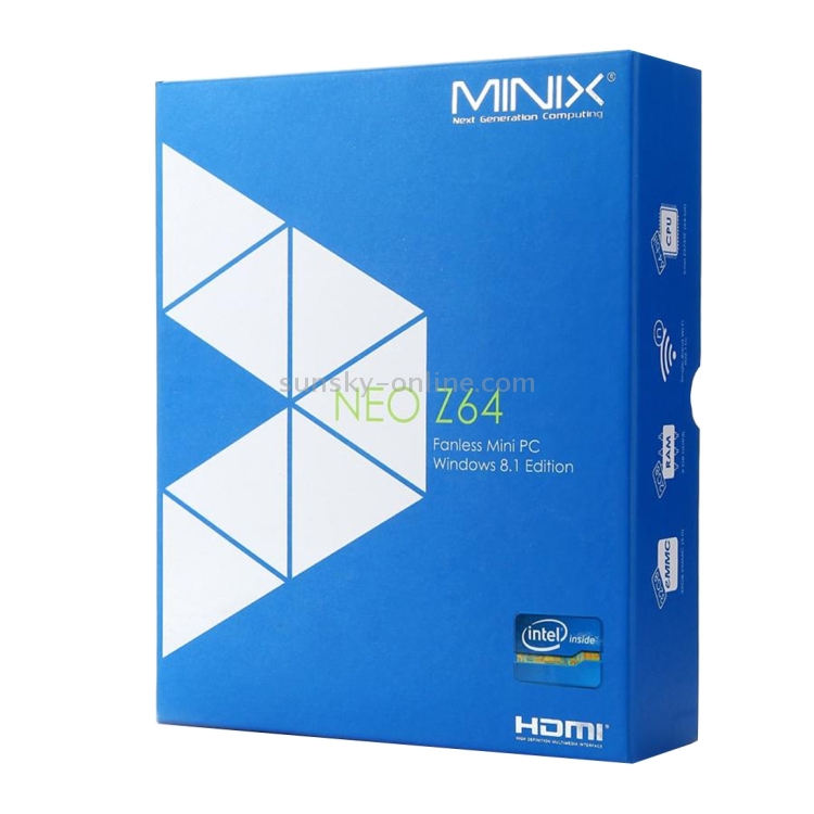 MINIX NEO Z64 1080P Full HD Windows 10 Intel Z3735F 32-bit Quad Core TV BOX Mini PC con control remoto, RAM: 2GB, ROM: 32GB, Capacidad extendida: 32GB, Soporte WiFi, Bluetooth, XBMC KODI - 6