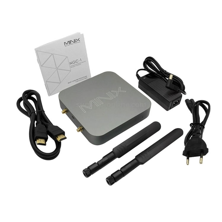 MINIX NGC-1 4K Windows 10 Home Celeron N3150 64-bit Quad Core 1000Mbps TV BOX Mini PC, RAM: 4GB, ROM: 128GB, compatible con WiFi de doble banda, Bluetooth - 5