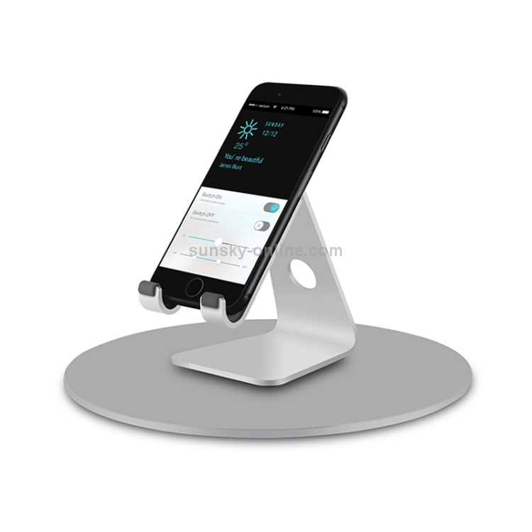 AP-5M iMac Computer Monitor Aluminum Alloy Base 360 Degree Rotatable Chassis Support Holder (Silver)