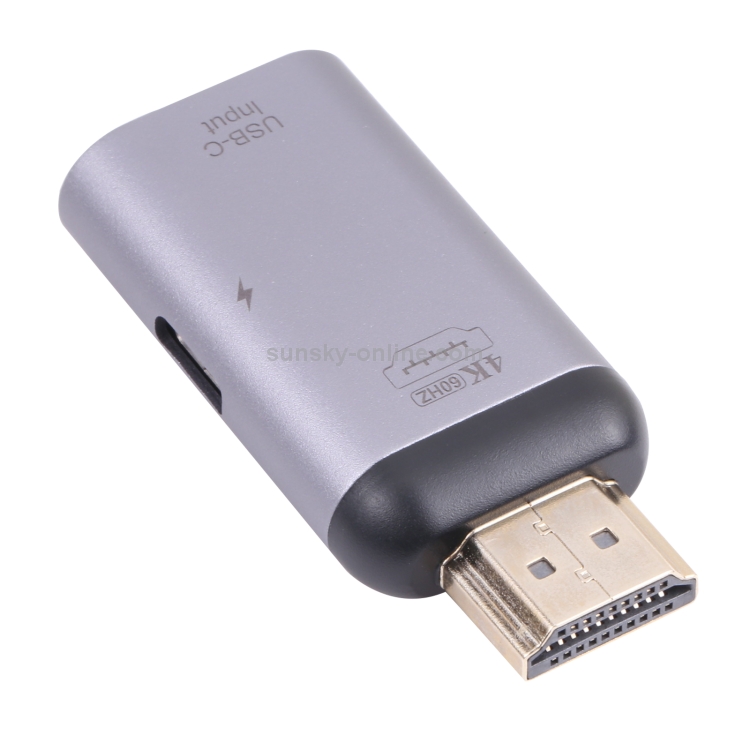 2 en 1 4K 60Hz HDMI Macho a USB-C / Tipo-C Carga + Adaptador hembra USB-C / Tipo-C - 2