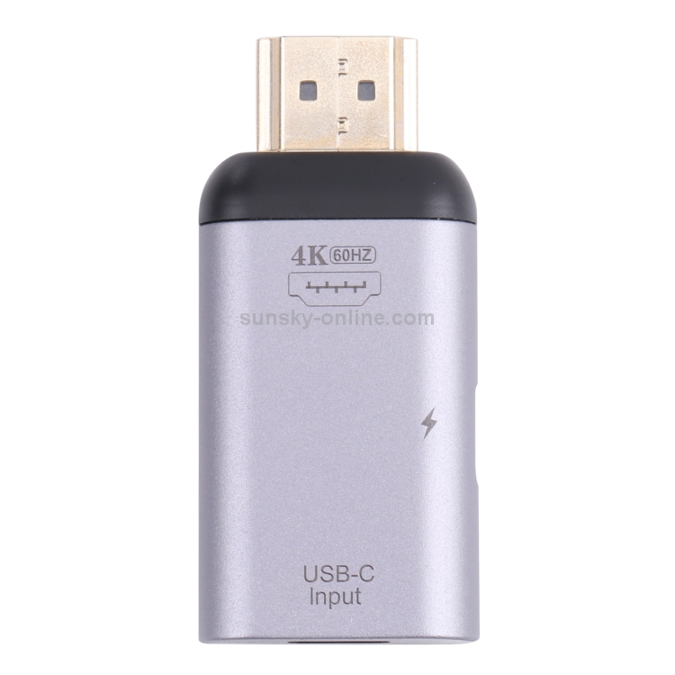 2 en 1 4K 60Hz HDMI Macho a USB-C / Tipo-C Carga + Adaptador hembra USB-C / Tipo-C - 3