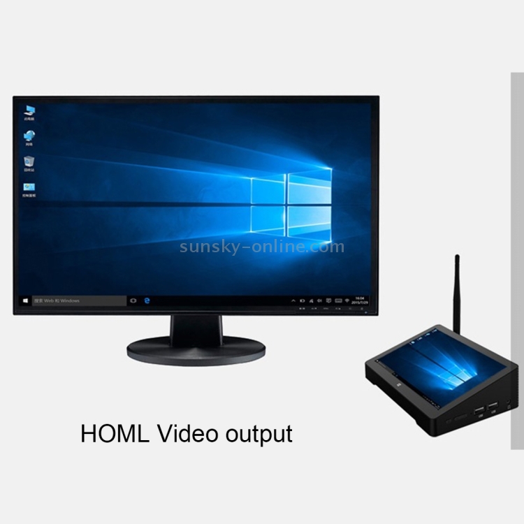 Vido T8 Mini PC, 7 pulgadas Windows 10 Intel Z3735F Quad-core 1.83GHz, RAM: 2GB, ROM: 32GB, Soporte WiFi / LAN / BT4.0 / HDMI - 11