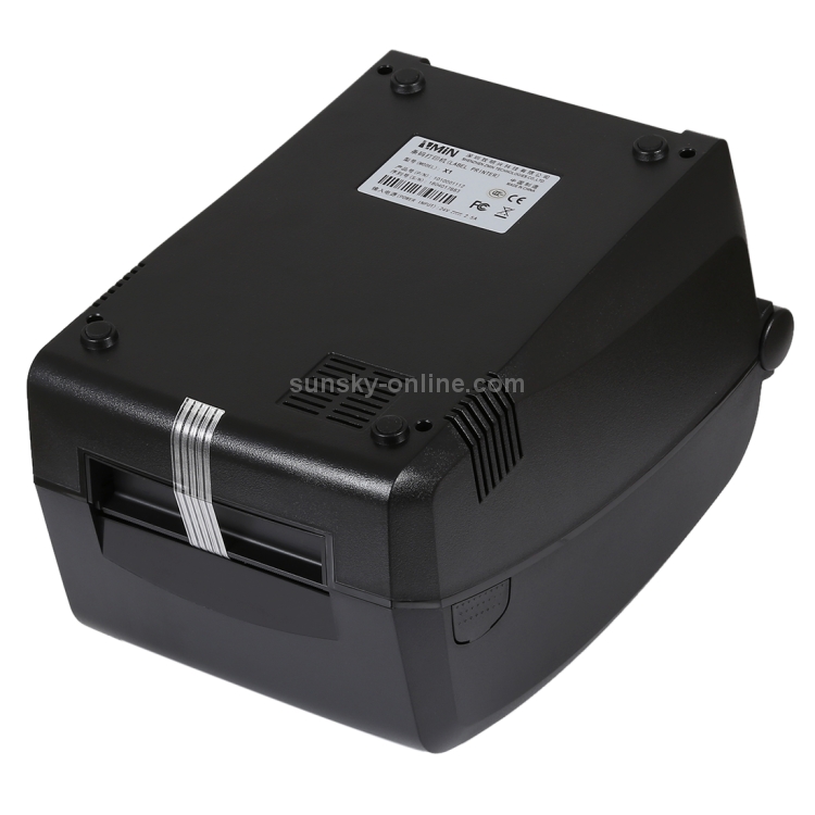X1 Conveniente puerto USB Calibración térmica automática Impresora de código de barras Supermercado, tienda de té, restaurante, tamaño máximo de papel térmico admitido: 57 * 30 mm (negro) - 3