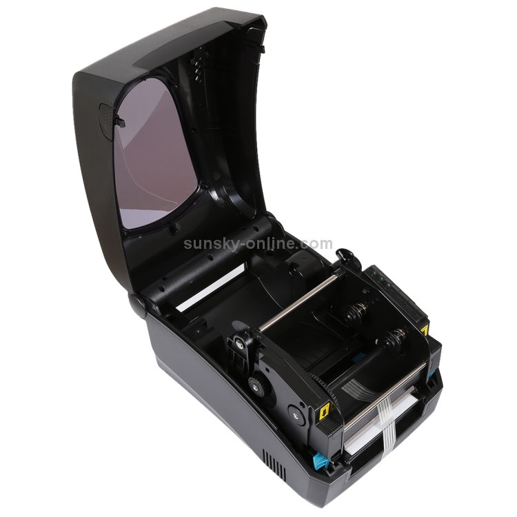 X1 Conveniente puerto USB Calibración térmica automática Impresora de código de barras Supermercado, tienda de té, restaurante, tamaño máximo de papel térmico admitido: 57 * 30 mm (negro) - 4