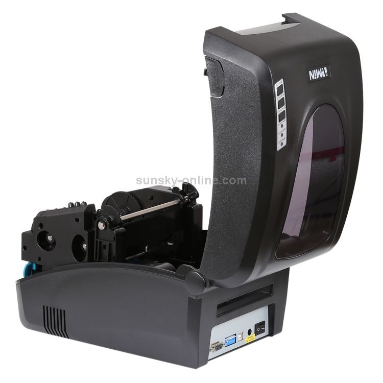 X1 Conveniente puerto USB Calibración térmica automática Impresora de código de barras Supermercado, tienda de té, restaurante, tamaño máximo de papel térmico admitido: 57 * 30 mm (negro) - 5