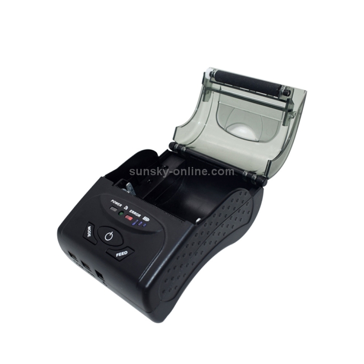 POS-5807 Impresora de tickets térmica Bluetooth portátil con puerto USB de 58 mm, tamaño máximo de papel térmico admitido: 57x50 mm - 1