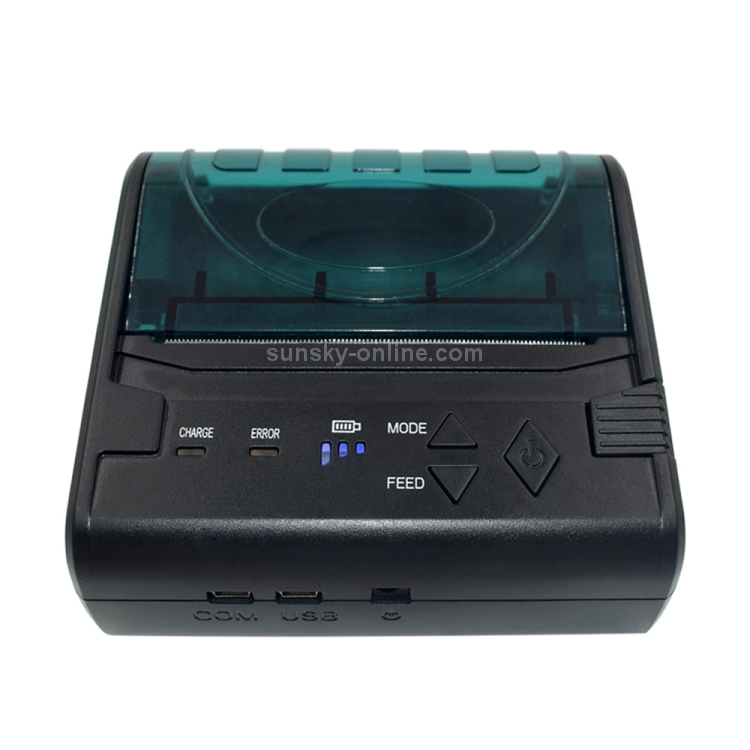 POS-8003 Impresora de tickets térmica portátil con Bluetooth, tamaño máximo de papel térmico admitido: 80x50 mm - 1