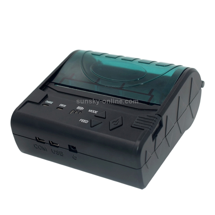 Imprimante de tickets Bluetooth thermique portable POS-8003 ， Taille  maximale de papier thermique prise en charge ： 80x50mm