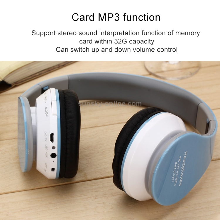 CYKE B01 Foldable Wireless Bluetooth Headset with Microphone, Support Call & TF Card & 3.5mm Aux & MP3 & FM(White) CYKE B01 Foldable Wireless Bluetooth Headset with Microphone, Support Call & TF Card & 3.5mm Aux & MP3 & FM(White)