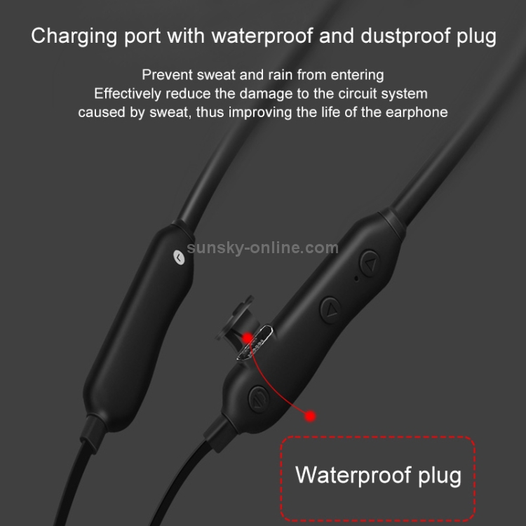 CYKE S6 Neck-mounted Metal Magnetic Sports Waterproof Bluetooth Earphone with Microphone, Support Calls(Black) CYKE S6 Neck-mounted Metal Magnetic Sports Waterproof Bluetooth Earphone with Microphone, Support Calls(Black)