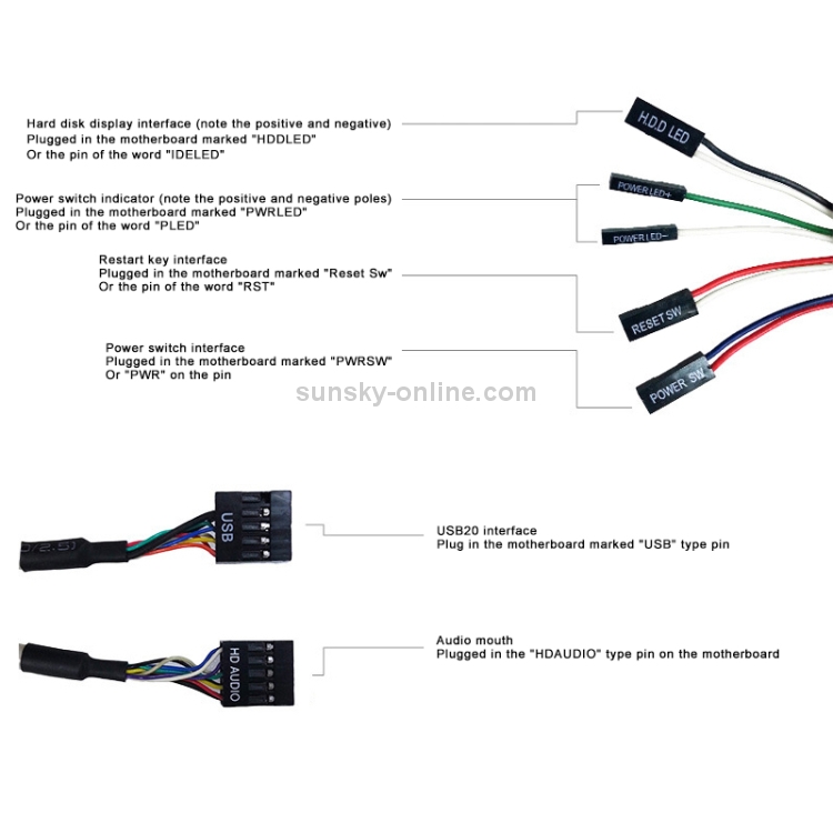 Power Switch Motherboard Positive Negative Hdd Led Motherboard