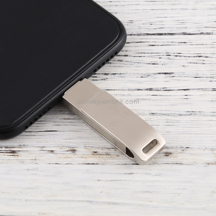 iDiskk U001 32GB 8 Pin Male + USB Female Interface Rotatable USB Flash Drive iDiskk U001 32GB 8 Pin Male + USB Female Interface Rotatable USB Flash Drive