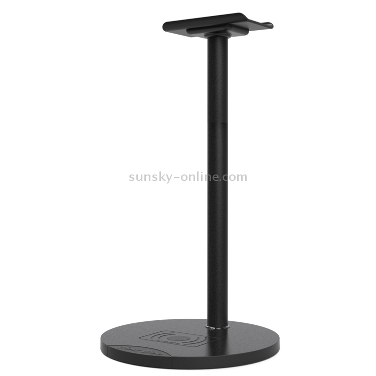New Bee 2 in 1 ABS + Aluminium Alloy + TPU Material Headphone Holder / Headset Stand & QI Standard Wireless Charging Transmitter(Black) New Bee 2 in 1 ABS + Aluminium Alloy + TPU Material Headphone Holder / Headset Stand & QI Standard Wireless Charging Transmitter(Black)