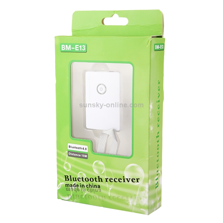 BM-E13 Bluetooth 4.0 Audio Receiver with Lanyard(White) BM-E13 Bluetooth 4.0 Audio Receiver with Lanyard(White)