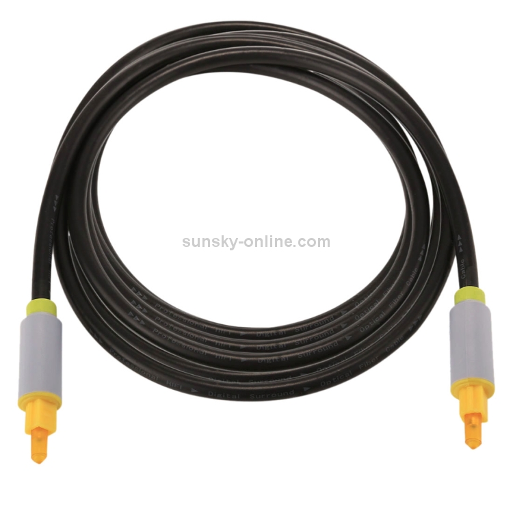 Cable de audio óptico digital de 2m OD5.0mm Toslink macho a macho - 2