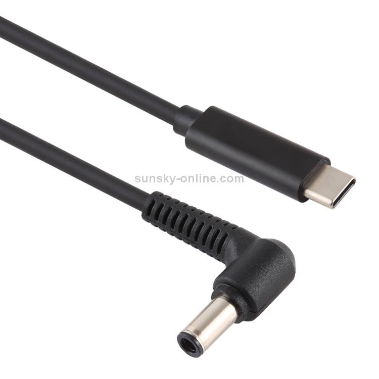 Cable Length Quick Connection PD 100W 7.4 x 0.6mm Male to USB-C/Type-C Male Nylon Weave Power Charge Cable for Dell 1.7m Portable 