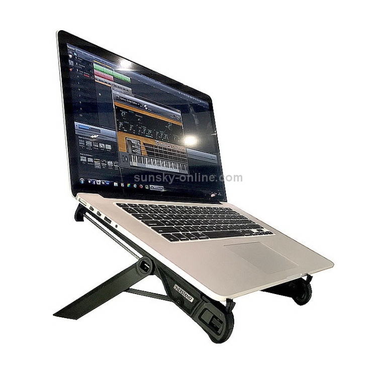 NEXSTAND Laptop Height Extender Holder Stand Folding Portable Computer Heat Dissipation Bracket, Size: 27x3.9x3.6cm(Black) NEXSTAND Laptop Height Extender Holder Stand Folding Portable Computer Heat Dissipation Bracket, Size: 27x3.9x3.6cm(Black)