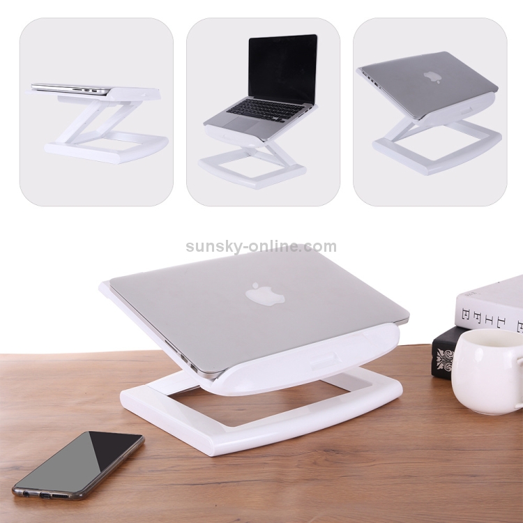 ROOSTAND Laptop Height Extender Holder Stand Folding Portable Computer Heat Dissipation Bracket, Size: 28x29.6cm(White) ROOSTAND Laptop Height Extender Holder Stand Folding Portable Computer Heat Dissipation Bracket, Size: 28x29.6cm(White)