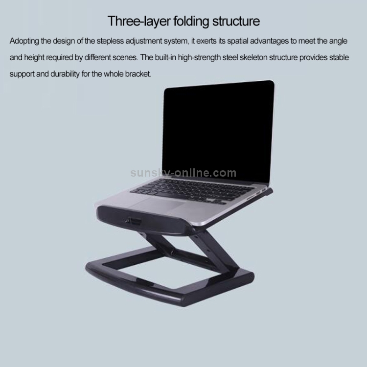 ROOSTAND Laptop Height Extender Holder Stand Folding Portable Computer Heat Dissipation Bracket, Size: 28x29.6cm(White) ROOSTAND Laptop Height Extender Holder Stand Folding Portable Computer Heat Dissipation Bracket, Size: 28x29.6cm(White)