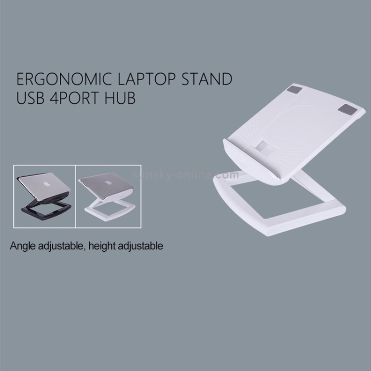 ROOSTAND Laptop Height Extender Holder Stand Folding Portable Computer Heat Dissipation Bracket, Size: 28x29.6cm(White) ROOSTAND Laptop Height Extender Holder Stand Folding Portable Computer Heat Dissipation Bracket, Size: 28x29.6cm(White)