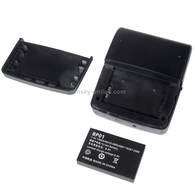 QS-5802 Impresora matricial portátil de recibos Bluetooth de 58 mm y 8 pines (negro) - 3