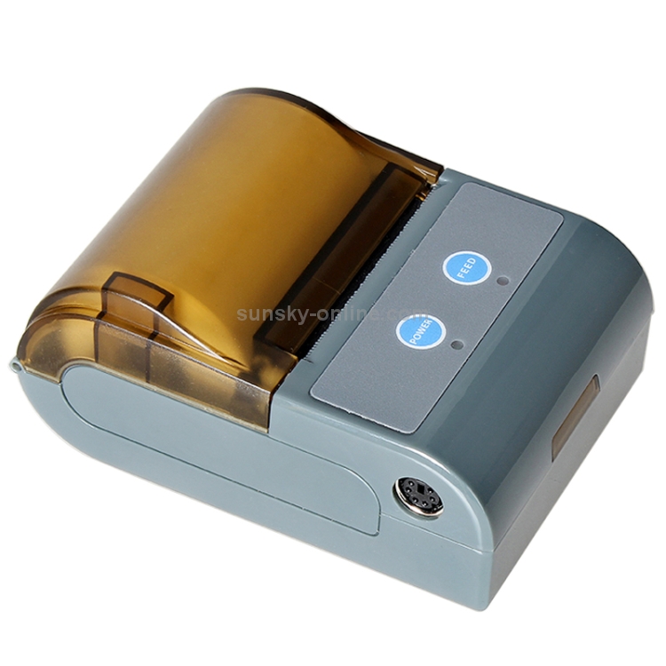 QS-5803 Impresora térmica portátil de recibos POS Bluetooth de 58 mm (gris) - 2